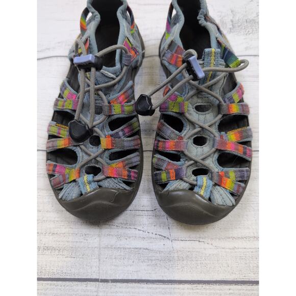 2 Keen Rainbow Stripe Whisper Sandals - Picture 2 of 8